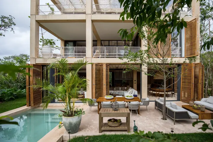 casa en venta en playa del Carmen en Palm villa corasol vista al campo de golf — foto 2