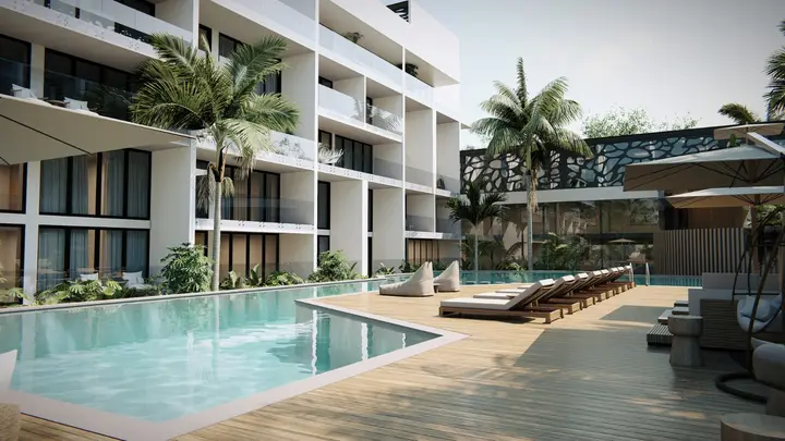 Departamento en Preventa en Cancun en Zona Hotelera en Pokta Apartments — foto 6