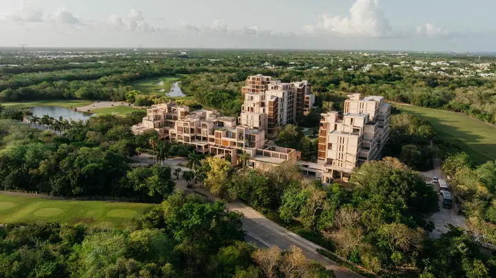 departamento en venta en playa del Carmen en the Village corasol con vista al campo de golf — foto 24