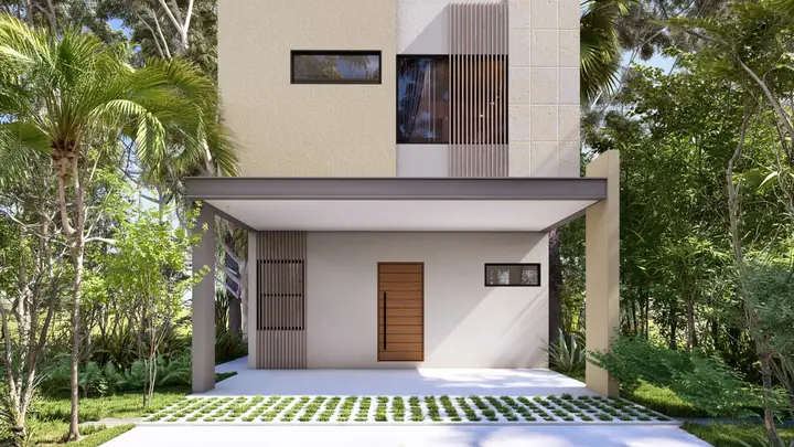 Casa en Preventa en Cancun en Arbolada Modelo Tzalam — foto 2